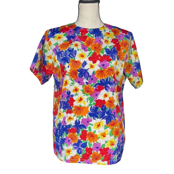 Vintage Tops - Floral Vintage Blouse